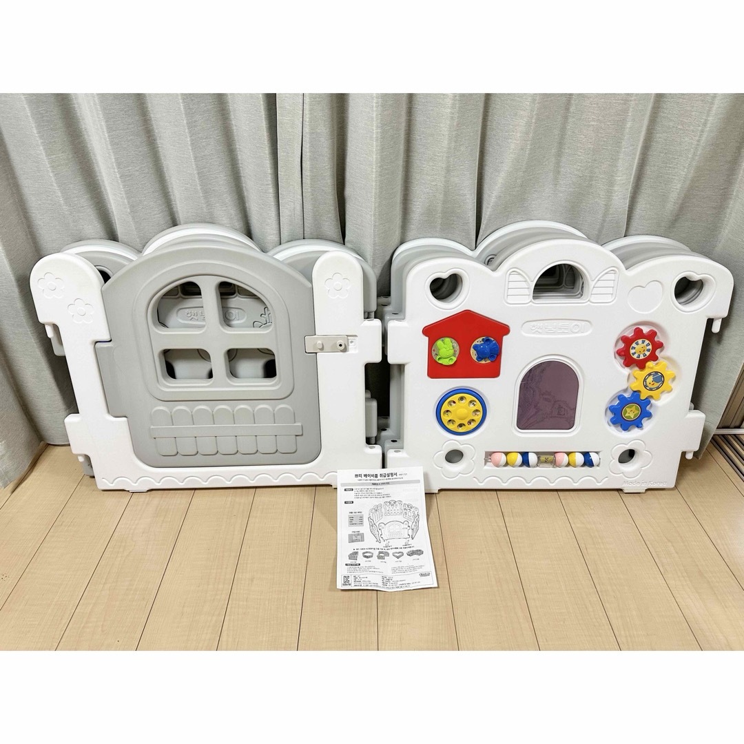 HAENIM TOY ベビーサークル 8枚 セットドア付き キッズ/ベビー/マタニティの寝具/家具(ベビーサークル)の商品写真