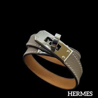 エルメス(Hermes)の【美品】HERMES 2017 ミニ ケリー ドゥブルトゥール エトゥープ(ブレスレット/バングル)