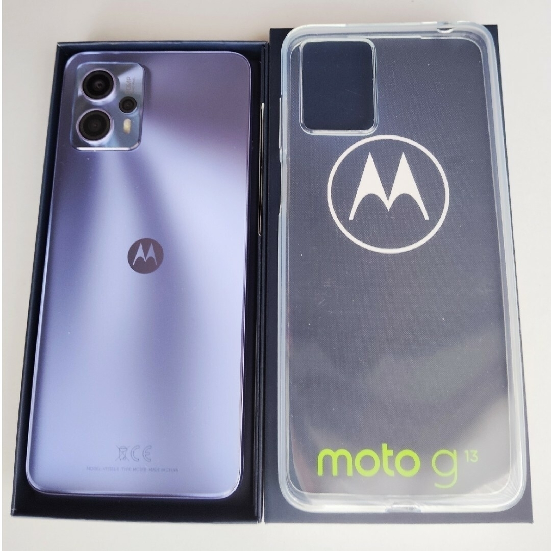 Motorola(モトローラ)のmoto g13（新品・未使用）SIMフリー スマホ/家電/カメラのスマートフォン/携帯電話(スマートフォン本体)の商品写真