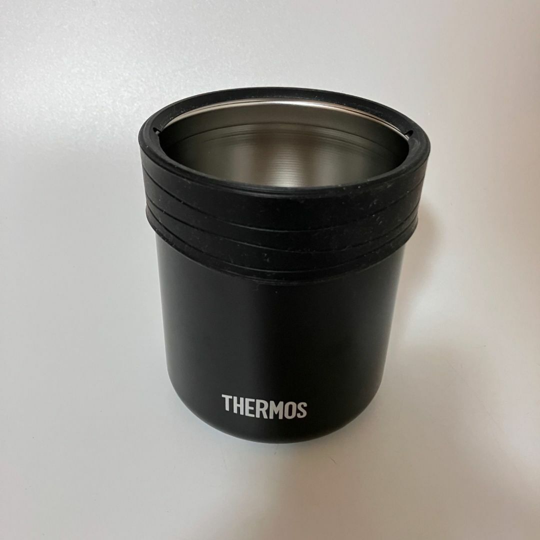 THERMOS(サーモス)のTHERMOS ご飯が炊ける弁当箱 保温バック セット ブラック【k650】 インテリア/住まい/日用品のキッチン/食器(弁当用品)の商品写真