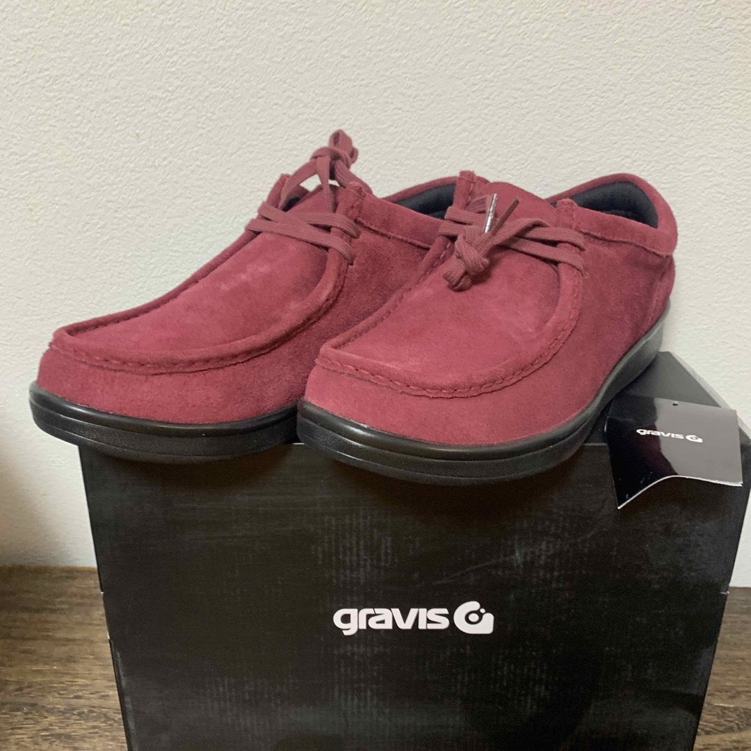 gravis(グラビス)の27.0㎝　gravis グラビス 25233 LUCE ルース ワインレッド メンズの靴/シューズ(スニーカー)の商品写真