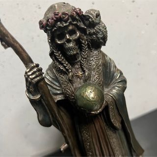 サンタ・ムエルテ 死の聖像 銅風フィギュア(置物)