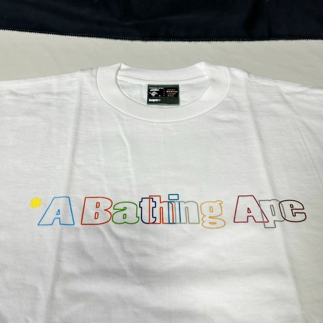 A BATHING APE(アベイシングエイプ)の90s デッド 初期 A BATHING APE プリント Tシャツ 裏原 M メンズのトップス(Tシャツ/カットソー(半袖/袖なし))の商品写真