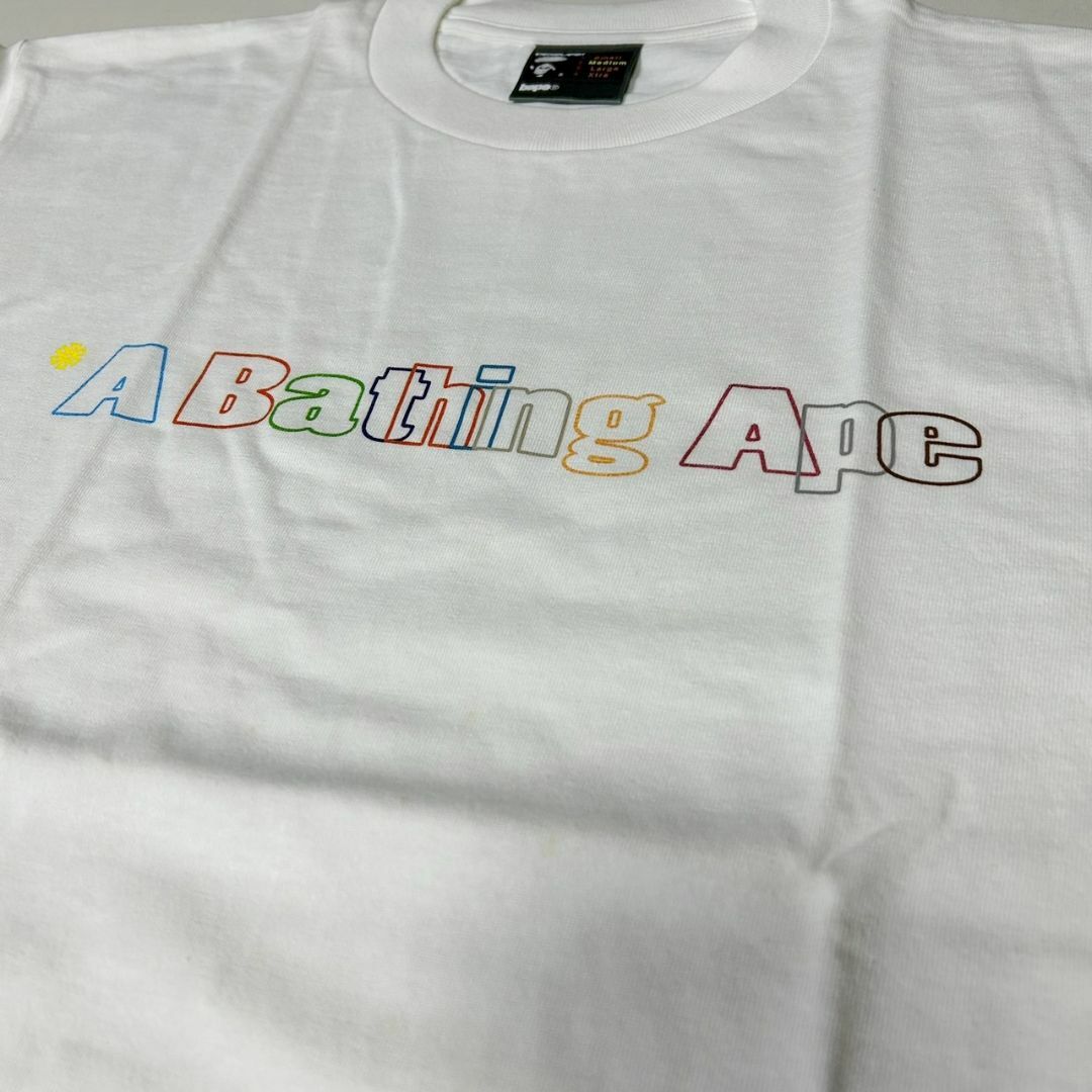 A BATHING APE(アベイシングエイプ)の90s デッド 初期 A BATHING APE プリント Tシャツ 裏原 M メンズのトップス(Tシャツ/カットソー(半袖/袖なし))の商品写真