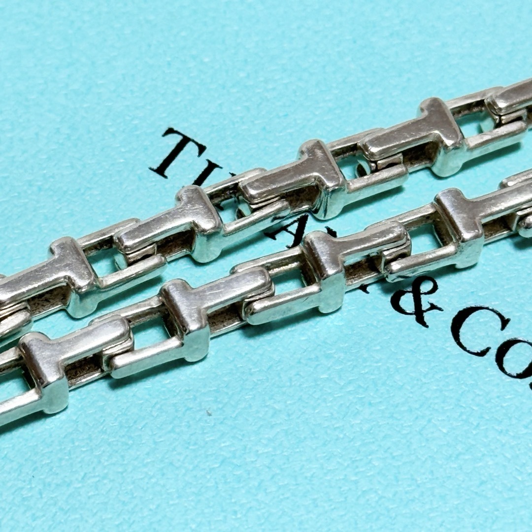 Tiffany & Co.(ティファニー)のティファニー 美品 Tナロー リンク チェーン ブレスレット シルバー 925 レディースのアクセサリー(ブレスレット/バングル)の商品写真
