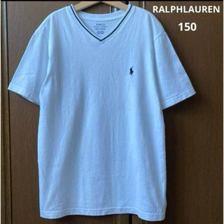 ラルフローレン(Ralph Lauren)のラルフローレン　半袖　Vネック　シャツ　Tシャツ　白　ポニー　男の子　春　夏(Tシャツ/カットソー)