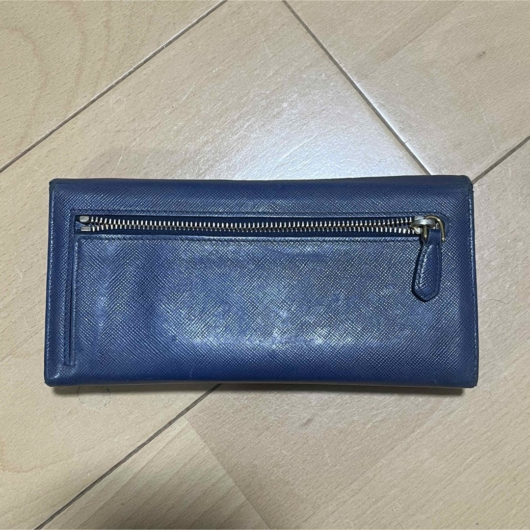PRADA(プラダ)のPRADA プラダ 長財布 ブルー レディースのファッション小物(財布)の商品写真