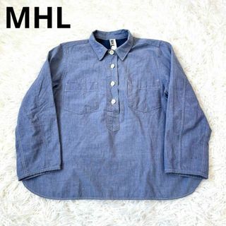 エムエイチエル(MHL.)のMHL マーガレットハウエル　ワーク　プルオーバー　シャツ(シャツ/ブラウス(長袖/七分))