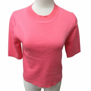 アダムエロぺ(Adam et Rope')のアダムエロペ 美品 近年 ニット セーター 半袖 ピンク F ■GY31(ニット/セーター)