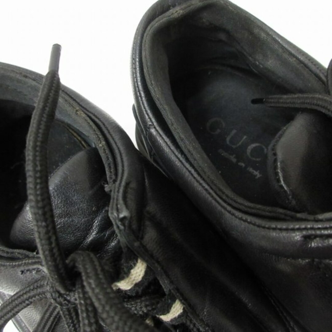 Gucci(グッチ)のグッチ GUCCI レザースニーカー シューズ イタリア製 黒 IBO48 レディースの靴/シューズ(スニーカー)の商品写真