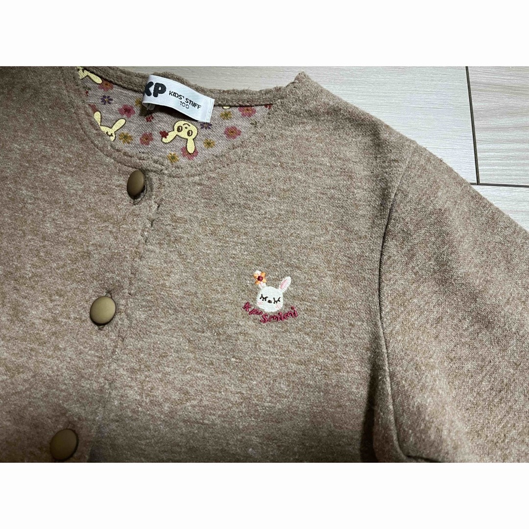 KP(ニットプランナー)の【美品】ＫＰ　ミミちゃん　カーディガン　100cm キッズ/ベビー/マタニティのキッズ服女の子用(90cm~)(カーディガン)の商品写真