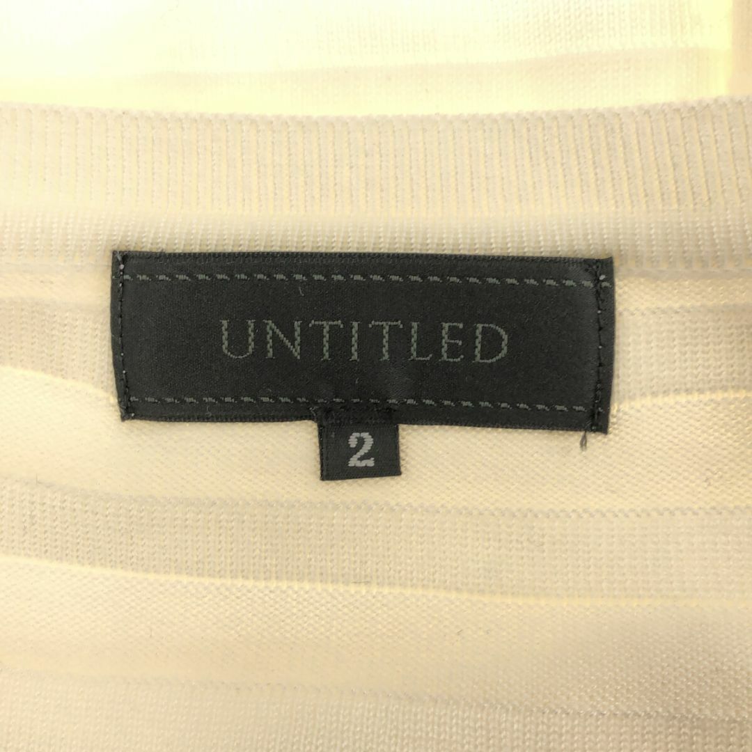 UNTITLED(アンタイトル)のUNTITLED アンタイトル トップス Tシャツ カットソー 七分丈 薄手 レディースのトップス(Tシャツ(半袖/袖なし))の商品写真