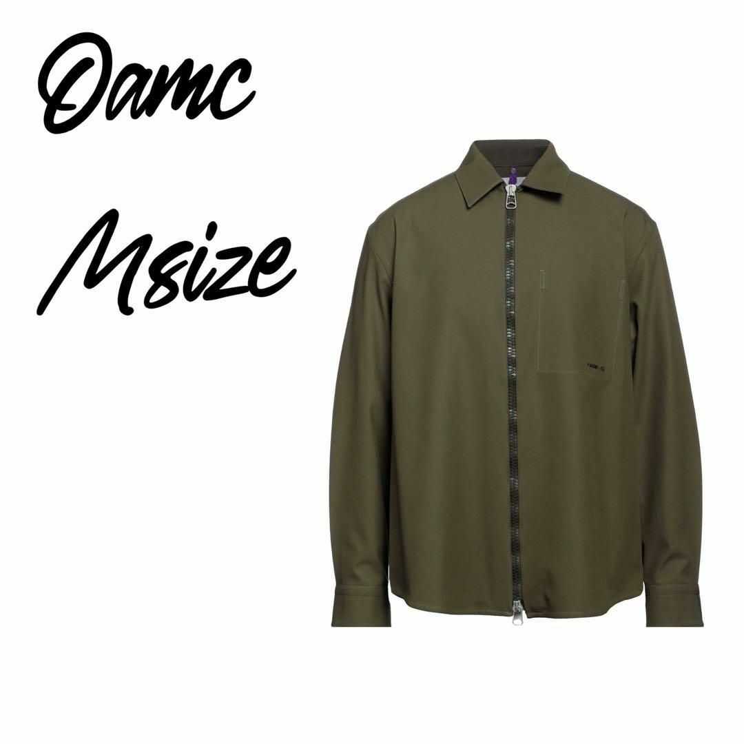 OAMC(オーエーエムシー)のOAMC IAN SHIRT ジップシャツ Mサイズ JP:XL～ グリーン メンズのトップス(Tシャツ/カットソー(七分/長袖))の商品写真