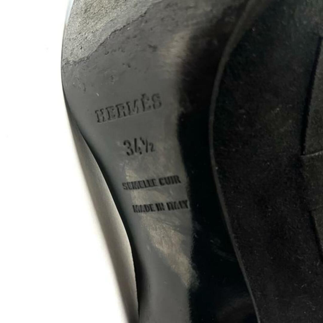 Hermes(エルメス)のエルメス パンプス 34 1/2 レディース - 黒 レディースの靴/シューズ(ハイヒール/パンプス)の商品写真