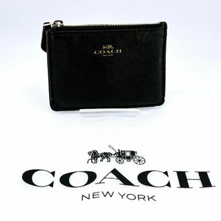 COACH - コーチ キーポーチ イン レザー ブラック コインケース F12186