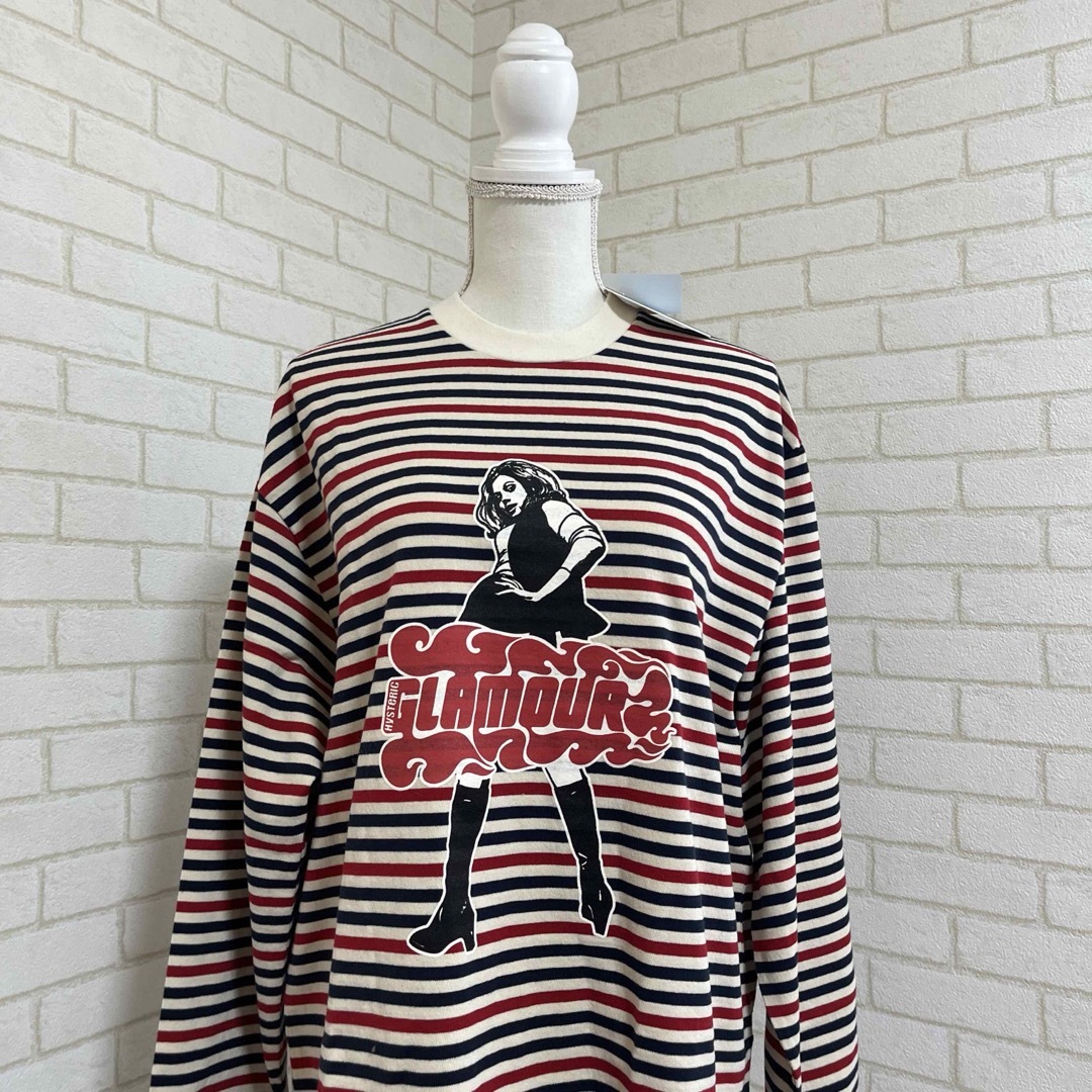 HYSTERIC GLAMOUR(ヒステリックグラマー)のヒステリックグラマー 新品 メンズXL ヴィクセンガール ロゴ トップス ロンT メンズのトップス(Tシャツ/カットソー(七分/長袖))の商品写真