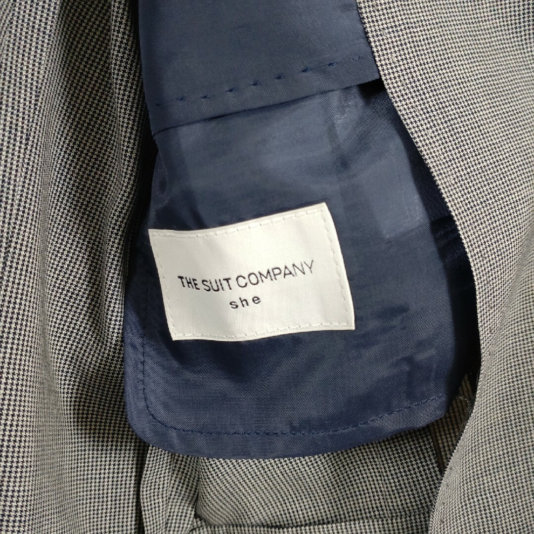 THE SUIT COMPANY(スーツカンパニー)のTHESUITCOMPANY　レディース　スーツ　スカート　上下　グレー　M レディースのフォーマル/ドレス(スーツ)の商品写真
