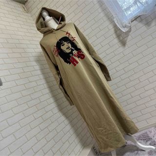 ヒステリックグラマー(HYSTERIC GLAMOUR)の専用ヒステリックグラマー 新品HYS ガールロゴ パーカー ロングワンピース (ロングワンピース/マキシワンピース)