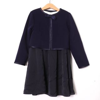 ユナイテッドアローズ セットアップ ボレロ ワンピース レース フォーマル キッズ 女の子用 120/125サイズ 紺×白 UNITED ARROWS