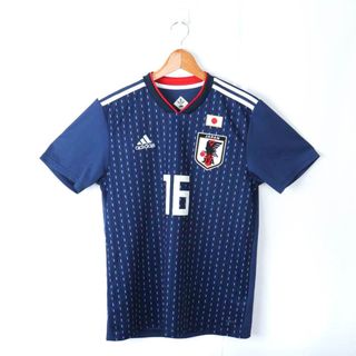 アディダス(adidas)のアディダス 半袖Tシャツ サッカー 日本代表 山口蛍 ユニフォーム クライマライト メンズ Lサイズ ブルー adidas(Tシャツ/カットソー(半袖/袖なし))