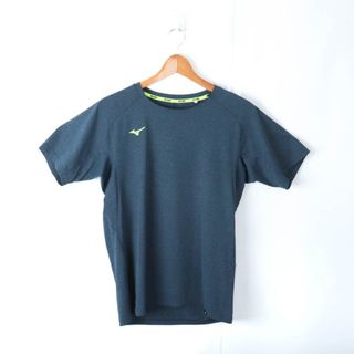 ミズノ(MIZUNO)のミズノ 半袖Tシャツ ワンポイントロゴ クイックドライプラス スポーツウエア メンズ Mサイズ ブルー Mizuno(Tシャツ/カットソー(半袖/袖なし))