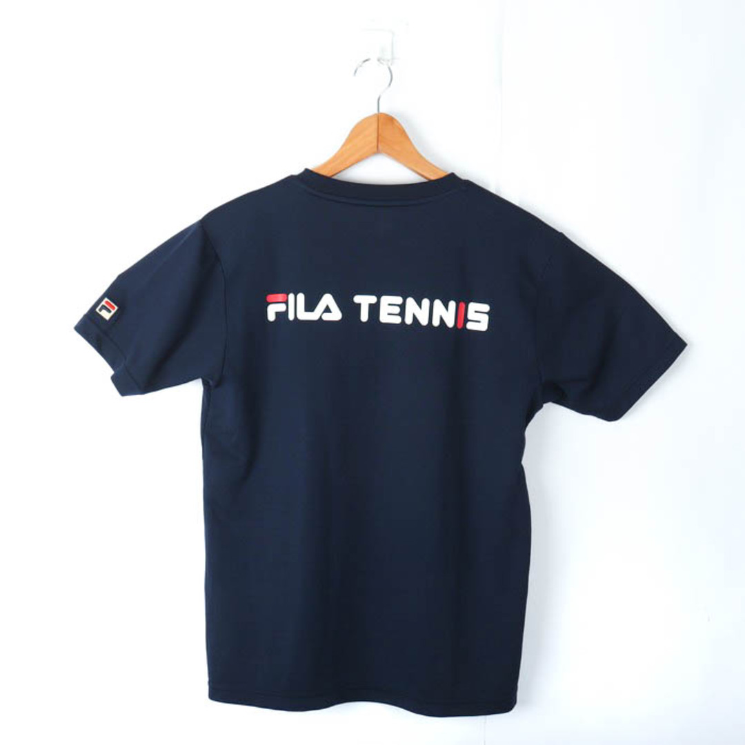 FILA(フィラ)のフィラ 半袖Tシャツ ロゴT テニス スポーツウエア メンズ Mサイズ 藍色 FILA メンズのトップス(Tシャツ/カットソー(半袖/袖なし))の商品写真