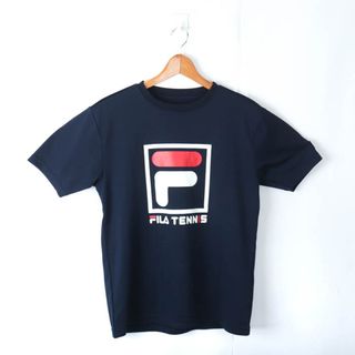 フィラ(FILA)のフィラ 半袖Tシャツ ロゴT テニス スポーツウエア メンズ Mサイズ 藍色 FILA(Tシャツ/カットソー(半袖/袖なし))