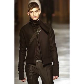 DIOR HOMME - ディオールオム 02AW スタンドカラーレザージャケット 46 エディスリマン