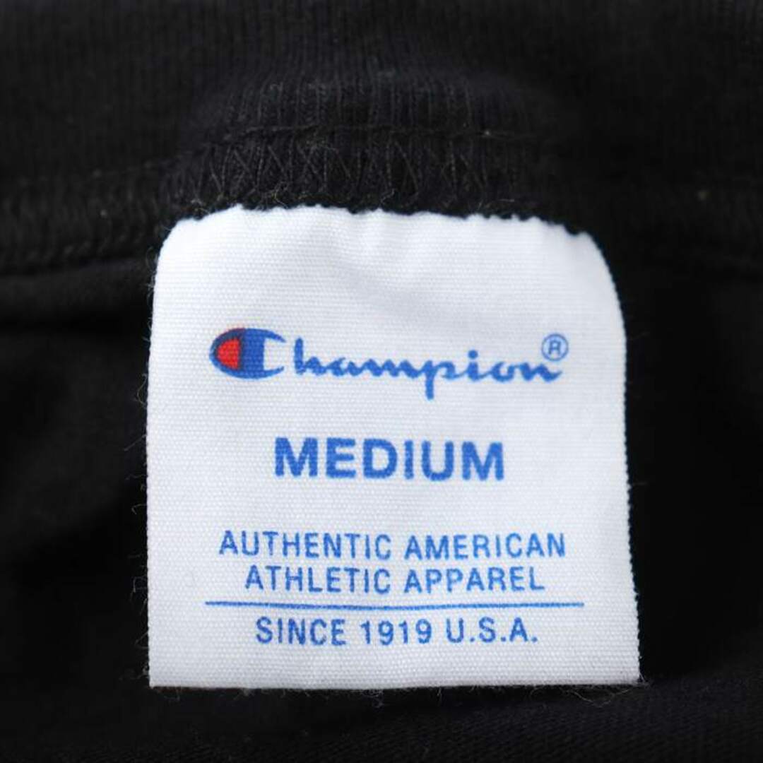 Champion(チャンピオン)のチャンピオン 半袖Tシャツ ワンポイントロゴ スポーツウエア メンズ Mサイズ ブラック Champion メンズのトップス(Tシャツ/カットソー(半袖/袖なし))の商品写真