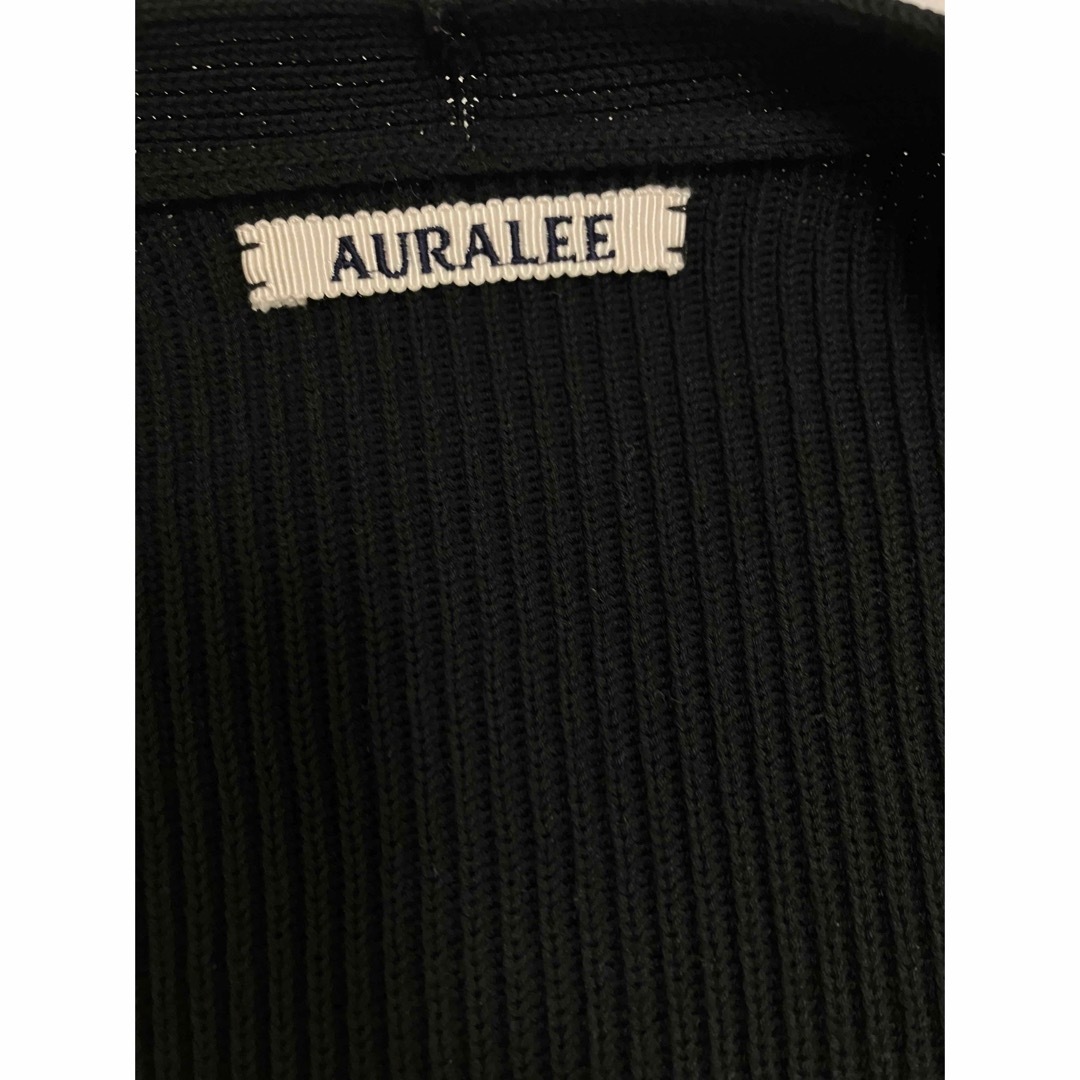 AURALEE(オーラリー)の【未使用品】AURALE（オーラリー）春夏コットンリブニットビッグカーディガン メンズのトップス(カーディガン)の商品写真