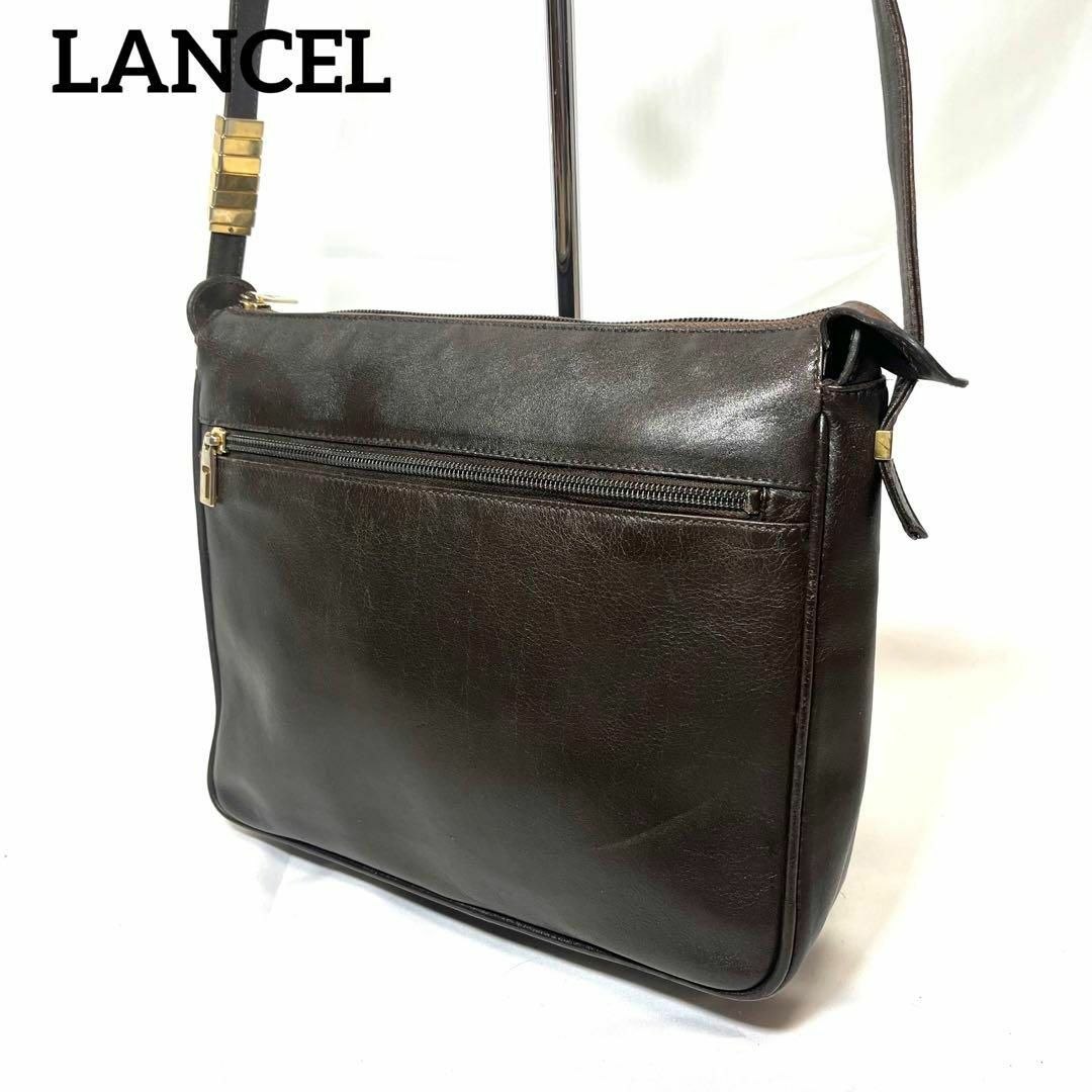 LANCEL(ランセル)のLANCEL ショルダーバッグ ゴールド金具 ブラウン レザー 本革 レディースのバッグ(ショルダーバッグ)の商品写真