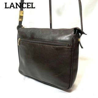 ランセル(LANCEL)のLANCEL ショルダーバッグ ゴールド金具 ブラウン レザー 本革(ショルダーバッグ)