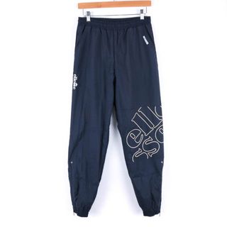 エレッセ(ellesse)のエレッセ ロングパンツ ロゴプリント 裾ファスナー スポーツウエア メンズ Mサイズ ネイビー ellesse(その他)