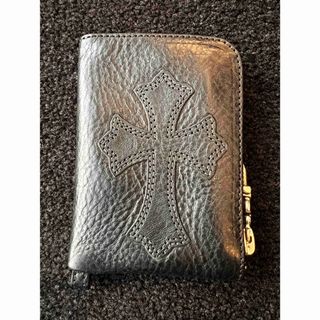 クロムハーツ(Chrome Hearts)の※土日SALE※ 希少【新品】クロムハーツ激シボ・タイニー ZIP クロス (コインケース/小銭入れ)