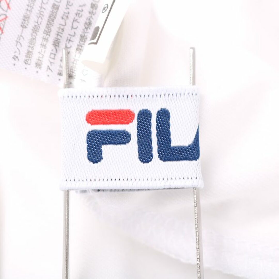 FILA(フィラ)のフィラ 半袖ポロシャツ ハイネック ハーフジップ スポーツウエア メンズ Lサイズ ホワイト×ネイビー FILA メンズのトップス(ポロシャツ)の商品写真