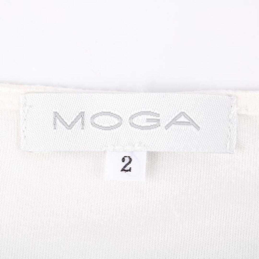 MOGA(モガ)のモガ 半袖Tシャツ トップス カットソー フロントデザイン ビギ レディース 2サイズ ホワイト MOGA レディースのトップス(Tシャツ(半袖/袖なし))の商品写真