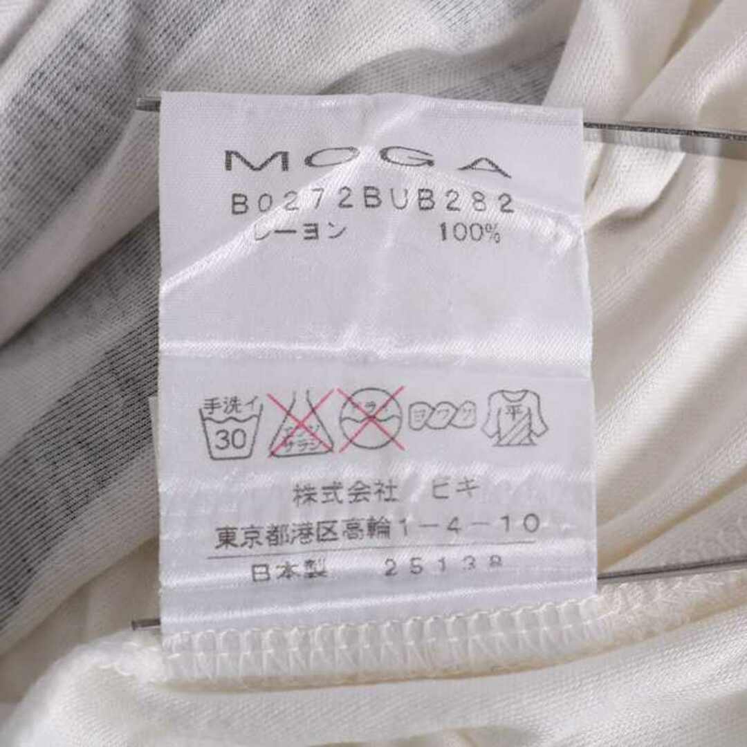 MOGA(モガ)のモガ 半袖Tシャツ トップス カットソー フロントデザイン ビギ レディース 2サイズ ホワイト MOGA レディースのトップス(Tシャツ(半袖/袖なし))の商品写真