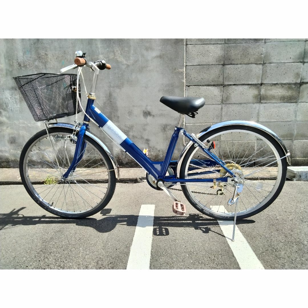 (No 0319-2)TOP ONE 24インチ ブルー スポーツ/アウトドアの自転車(自転車本体)の商品写真