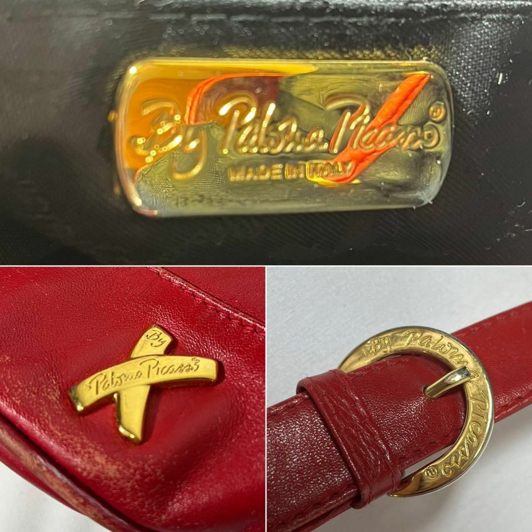 Paloma Picasso(パロマピカソ)のby Paloma Picasso 巾着ショルダーバッグ 赤 ヴィンテージ レディースのバッグ(ショルダーバッグ)の商品写真