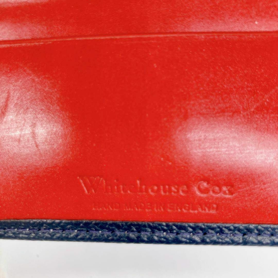 WHITEHOUSE COX(ホワイトハウスコックス)の✨美品✨ホワイトハウスコックス 2つ折り財布 ロンドンカーフ　ネイビー　レザー メンズのファッション小物(折り財布)の商品写真