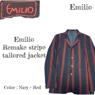 Emilio Remake stripe tailored jacket(テーラードジャケット)