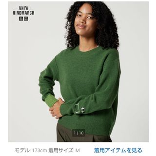 アニヤハインドマーチ(ANYA HINDMARCH)の【新品未使用男女兼用Mサイズ】ユニクロ　アニヤハインドマーチ　コラボニット(ニット/セーター)