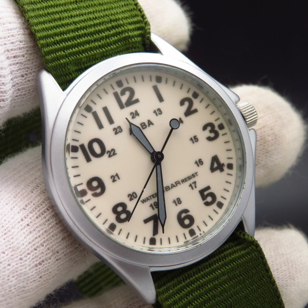 SEIKO(セイコー)のALBA ミリタリーウォッチ 蛍光文字盤  メンズの時計(腕時計(アナログ))の商品写真