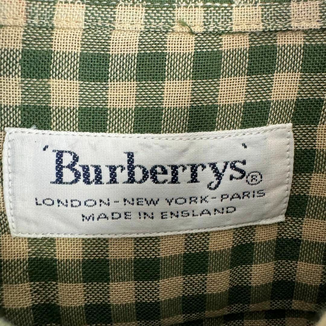 BURBERRY(バーバリー)の【超希少デザイン】　極美品　バーバリーズ　長袖シャツ　英国製　ダブルフェイス　L メンズのトップス(Tシャツ/カットソー(七分/長袖))の商品写真