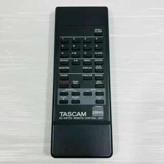 TASCAM　タスカム　CDレコーダー用　リモコン　RC-RW750　動作品(その他)