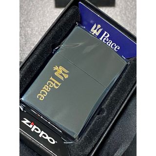 zippo ピース ブルーチタン 希少刻印 限定品 希少モデル 2017年製(その他)