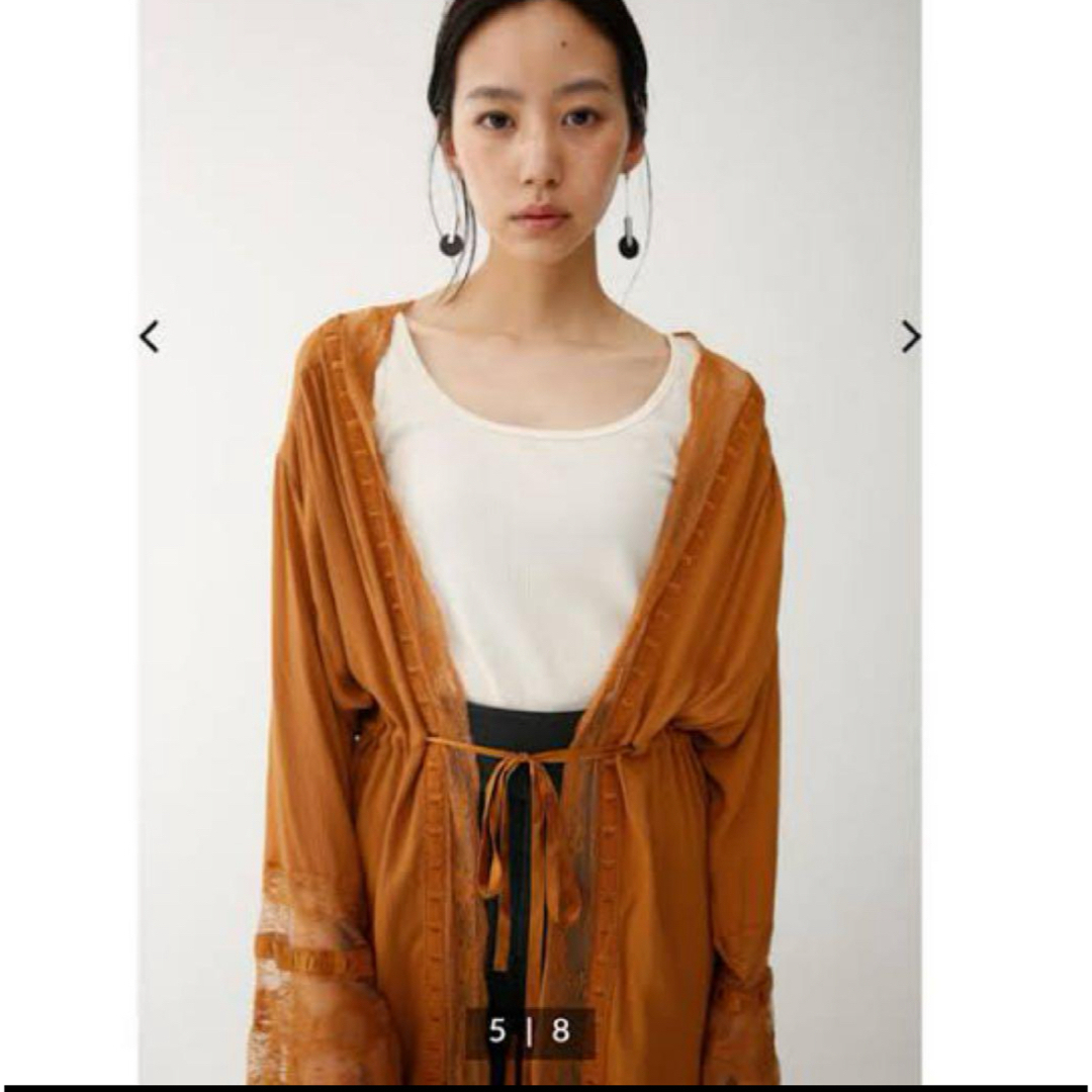 moussy(マウジー)の新品　moussy ガウン レディースのトップス(カーディガン)の商品写真