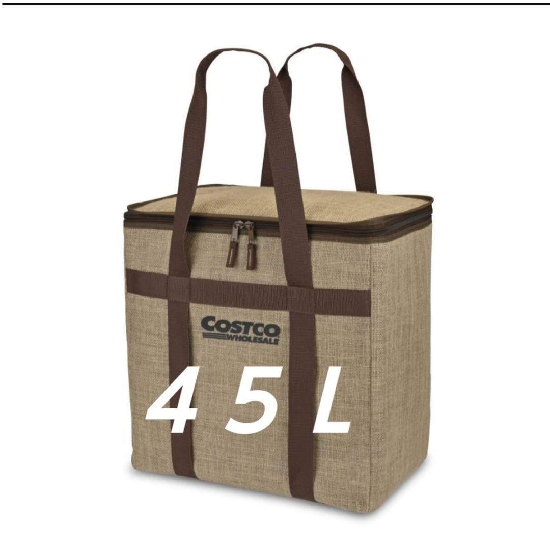 コストコ(コストコ)のコストコ ４５Ｌ  保冷バッグ  クーラーバッグ  エコバッグ  ジュート レディースのバッグ(エコバッグ)の商品写真