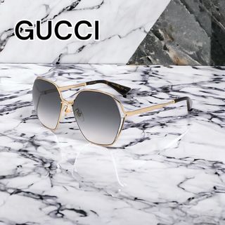 グッチ(Gucci)の【新品未使用】GUCCIグッチGG0818SA-001 サングラス　ユニセックス(サングラス/メガネ)