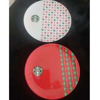 スターバックスコーヒー(Starbucks Coffee)のスターバックス　ホリデー　プレート　リユーザブルカップ　スタバ　キャップ(その他)